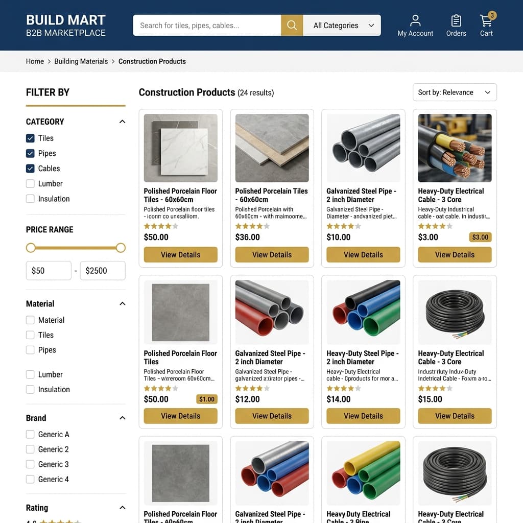 Project Bnaia UI mockup